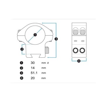 Montaż Accu-Lite 30 mm HIGH Element Optics