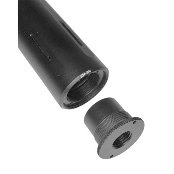 Tłumik dźwięku HELIA-S40 do wiatrówki, wymienny kaliber (idealny do FX Panthera, King, DRS) Dł. 125 mm, śr. 40 mm