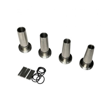 Tłumik dźwięku HELIA-S40 do wiatrówki, wymienny kaliber (idealny do FX Panthera, King, DRS) Dł. 125 mm, śr. 40 mm