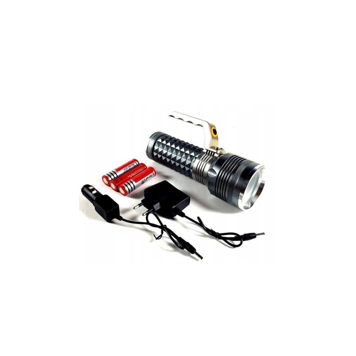 Latarka Policyjna MEGAZOOM TAKTYCZNA 3x akumulator