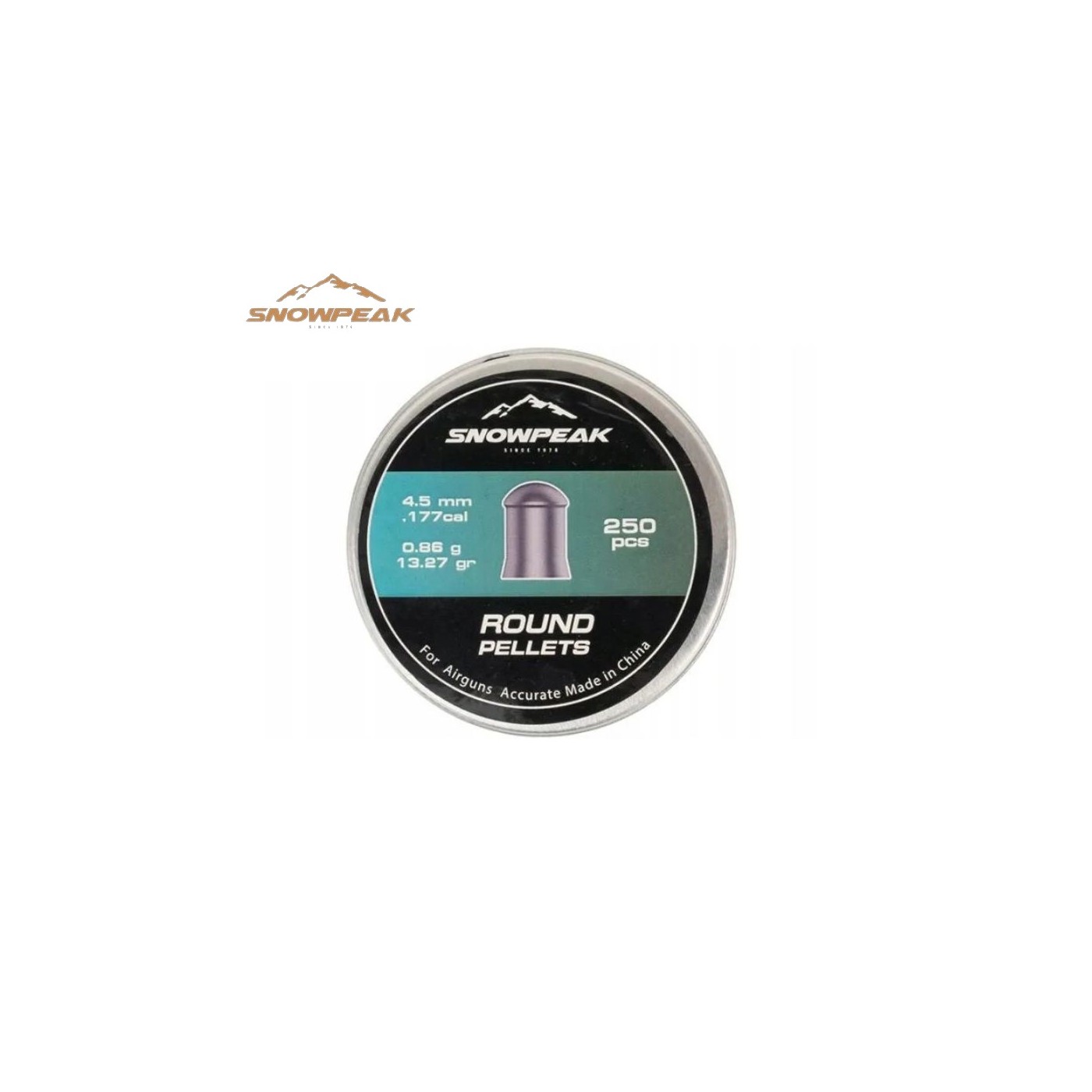 Śruty grzybkowe SNOWPEAK ROUND kal. 4.5mm 13.27gr