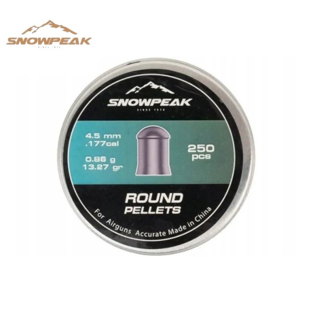 Śruty grzybkowe SNOWPEAK ROUND kal. 4.5mm 13.27gr
