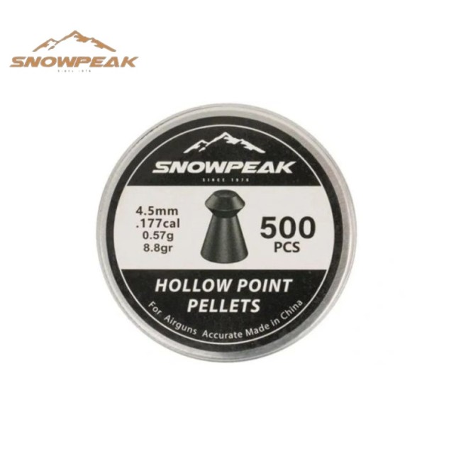 Śruty SNOWPEAK ROUND kal. 4.5mm 8.8gr