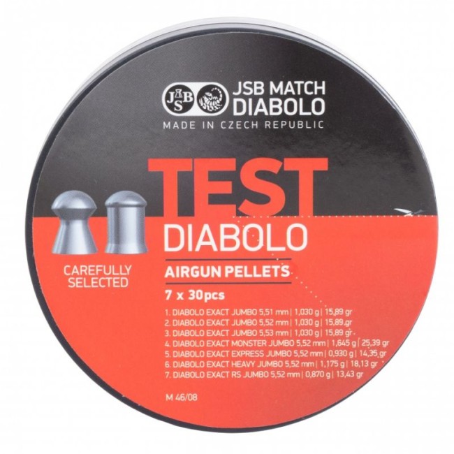 Śrut DIABOLO JSB TESTER EXACT JUMBO 5.5mm 210szt.