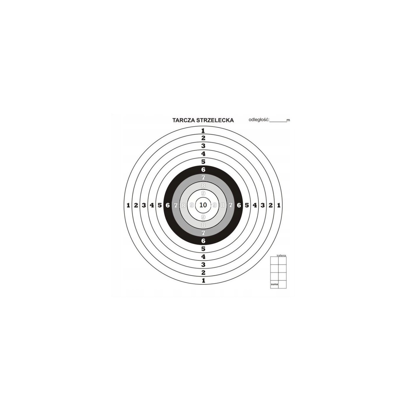 Tarcze tarczki STRZELECKIE DO WIATRÓWEK 100szt.